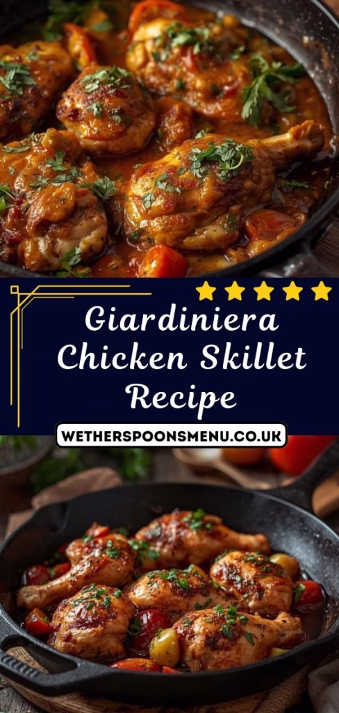Giardiniera Chicken Skillet Recipe