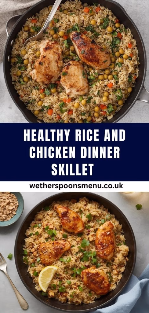 Healthy Rice And Chicken Dinner Skillet Recipe