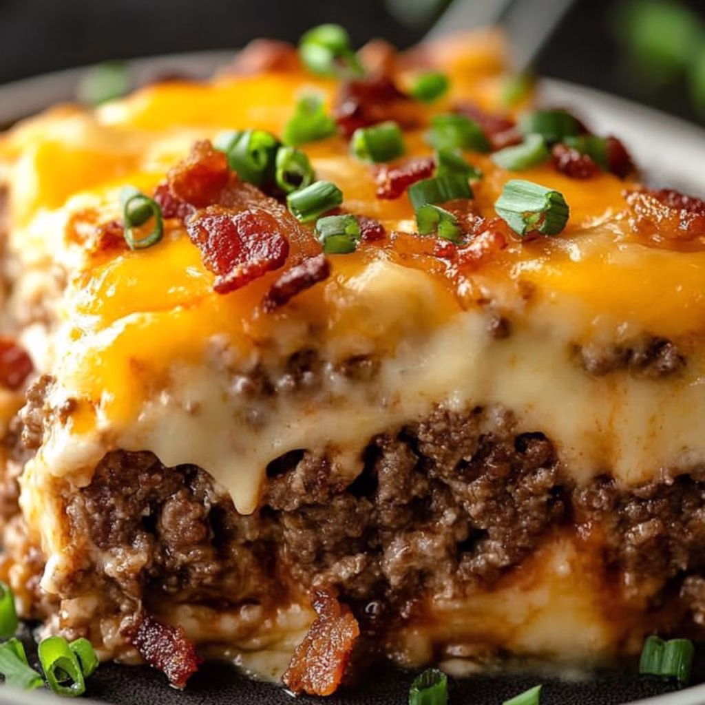 Cheesy Loaded Meatloaf Casserole Recipe