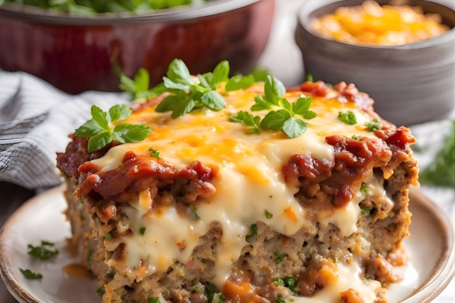 Cheesy Loaded Meatloaf Casserole Recipe