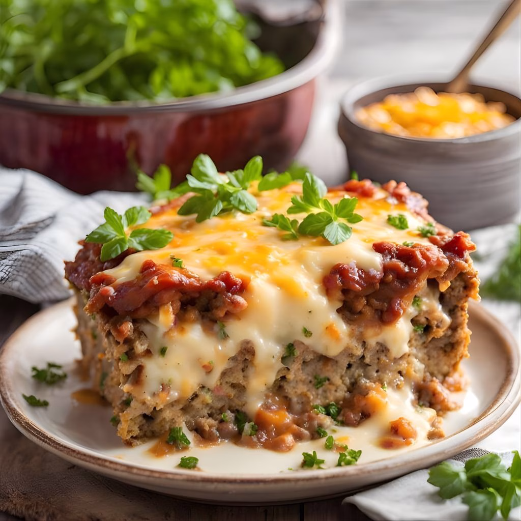 Cheesy Loaded Meatloaf Casserole Recipe
