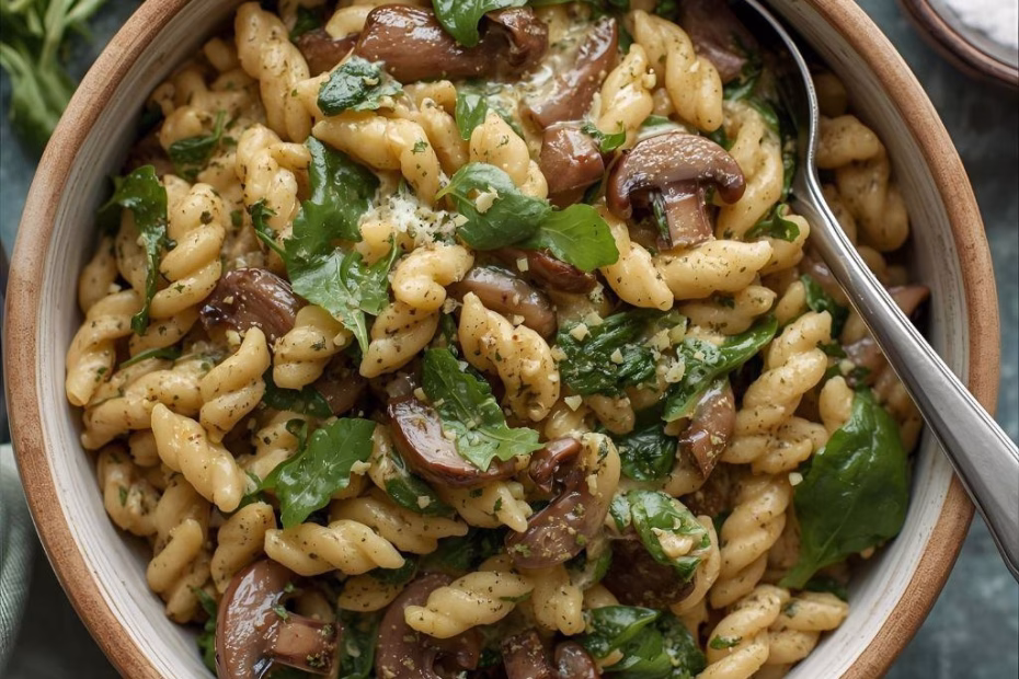Creamy Mushroom and Spinach Orzo Recipe