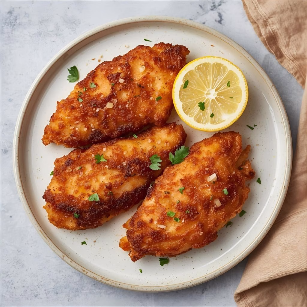 Crispy Oven Baked Chicken Cutlets Recipe