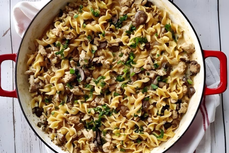 One Pot Turkey Stroganoff Recipe