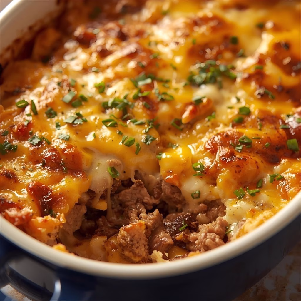 Philly Cheesesteak Casserole Recipe