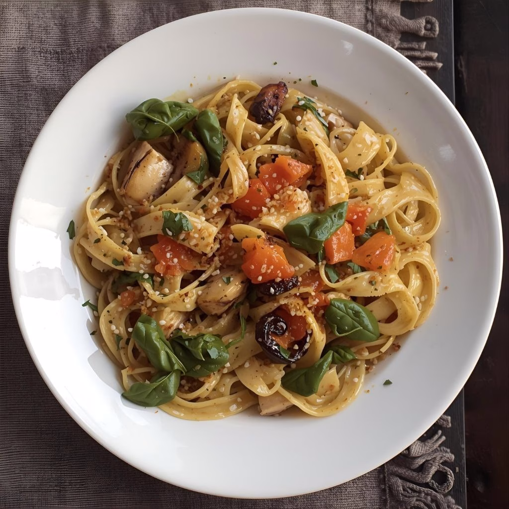 Tuscan Chicken Pasta Recipe