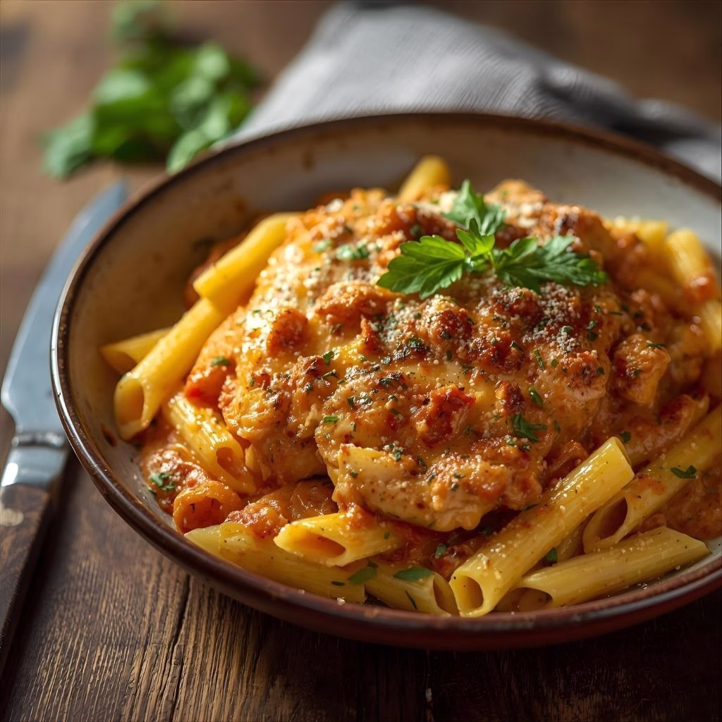 Parmesan Chicken Penne Recipe