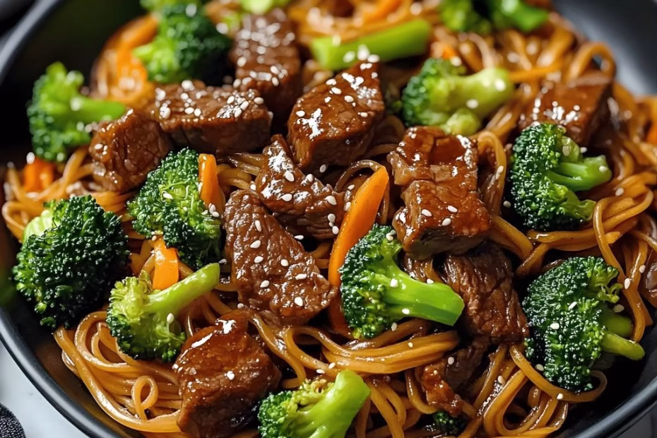 Beef Broccoli Noodle Stir Fry Recipe