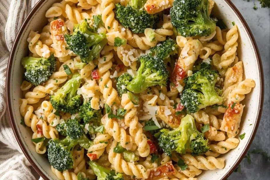 Broccoli Cheddar Pasta Salad Recipe