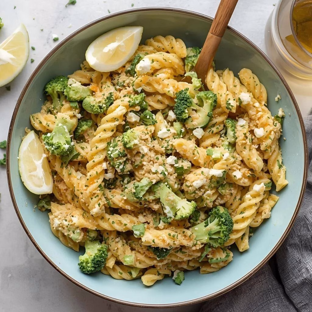 Broccoli Cheddar Pasta Salad Recipe