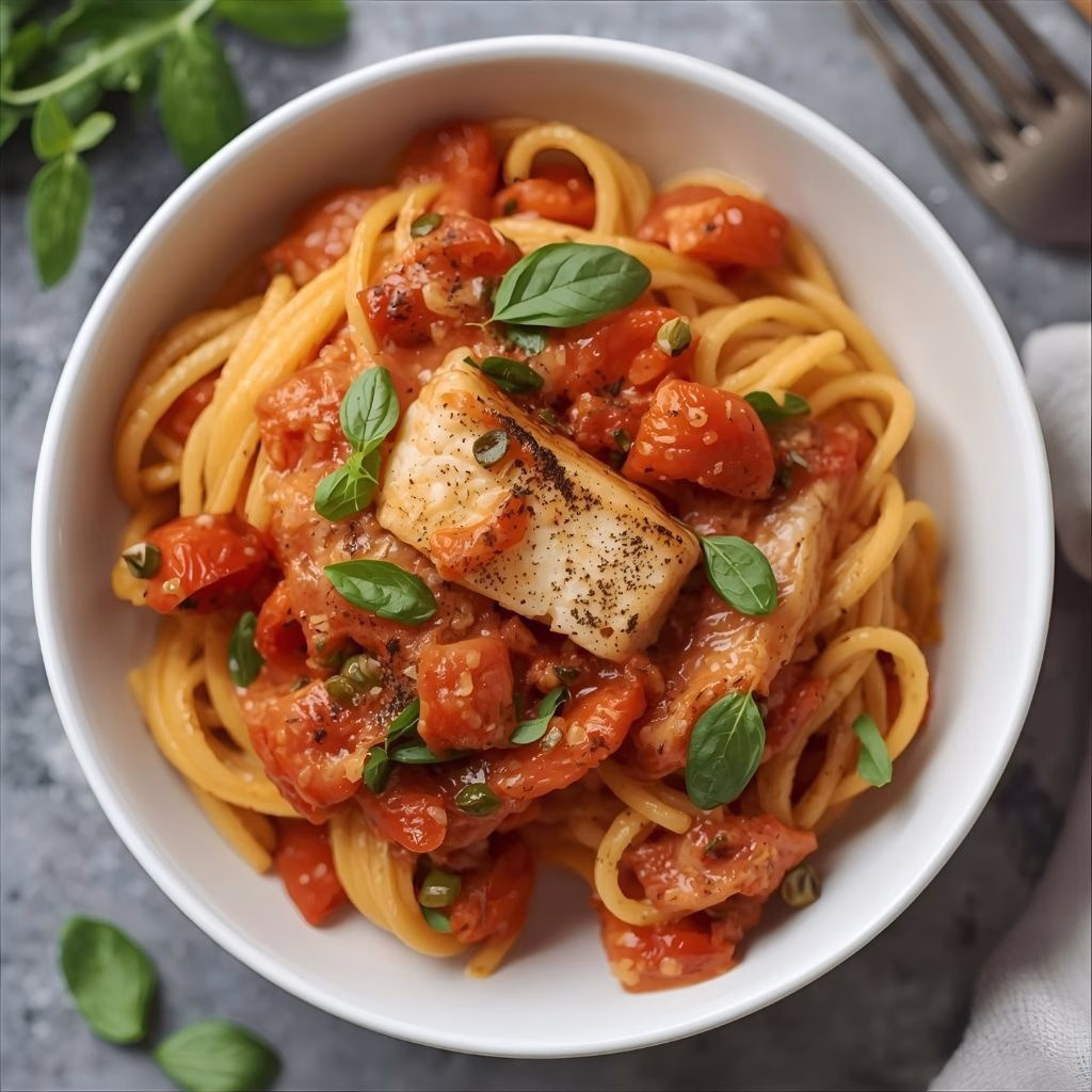 Creamy Tomato Salmon Pasta Recipe