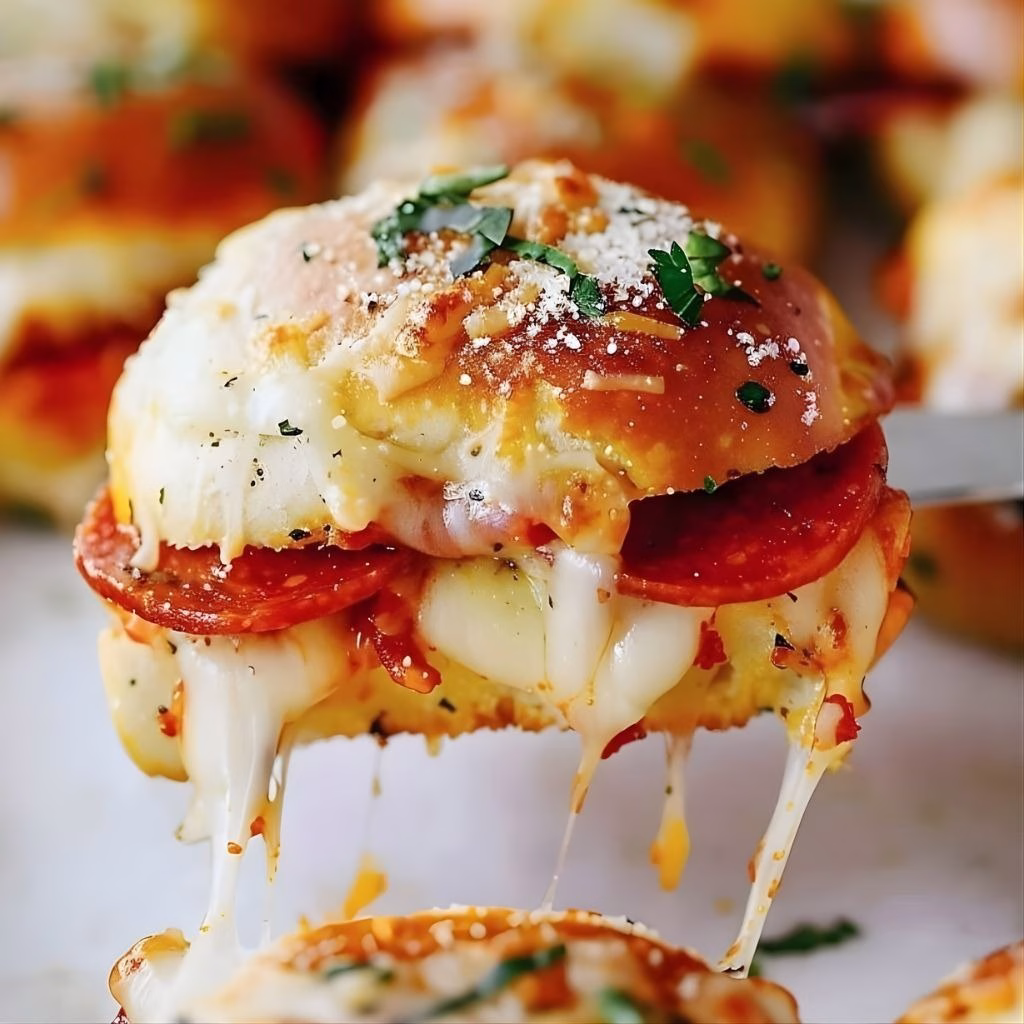 Pepperoni Pizza Sliders Recipe