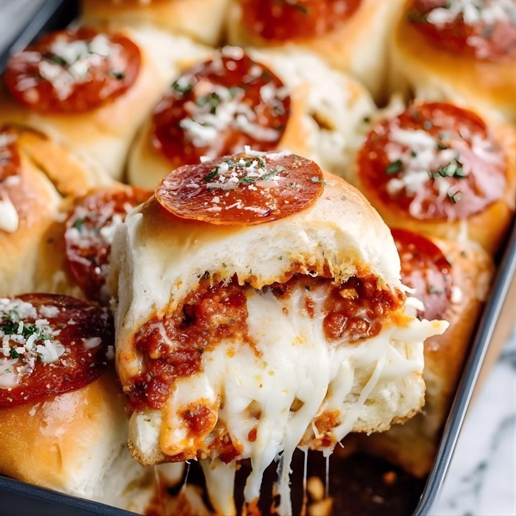 Pepperoni Pizza Sliders Recipe