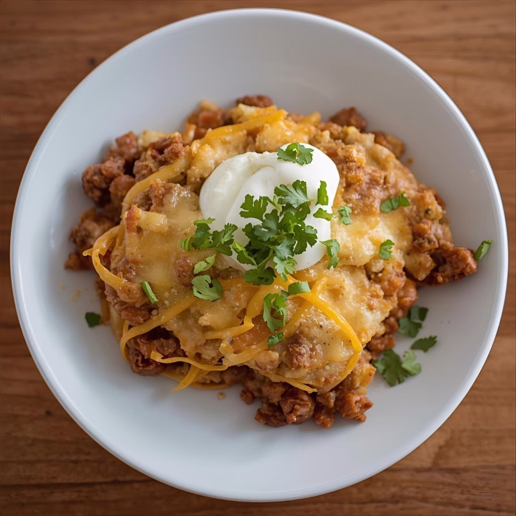 Taco Hashbrown Casserole Recipe