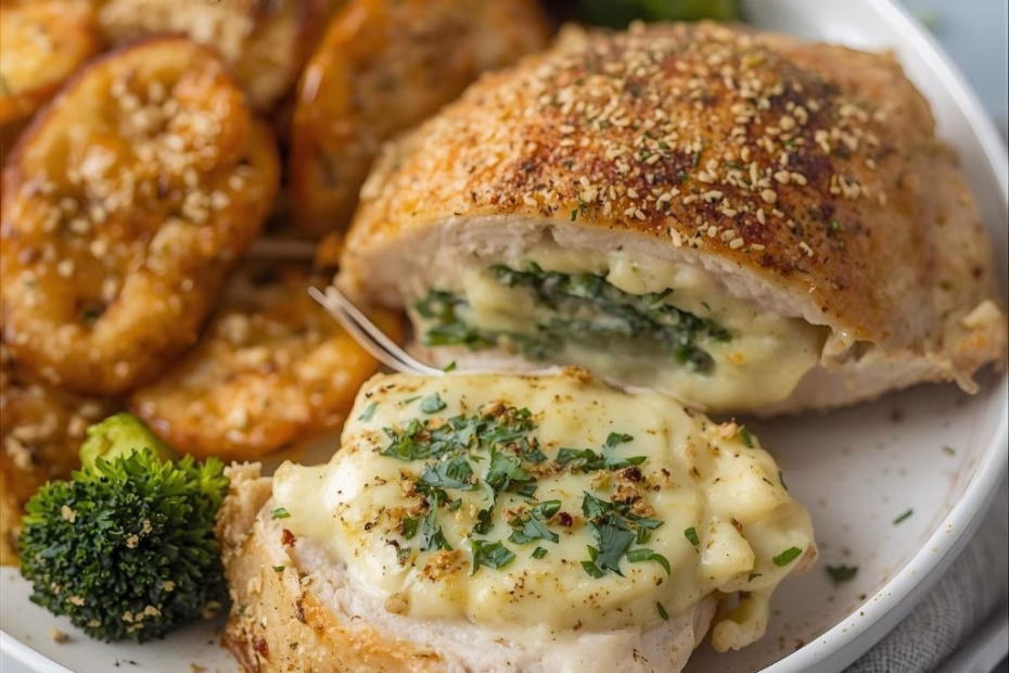 Broccoli Cheese Stuffed Chicken Breast Recipe