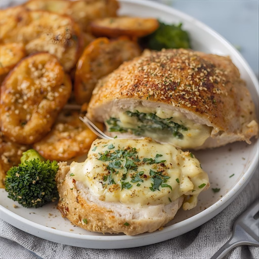 Broccoli Cheese Stuffed Chicken Breast Recipe