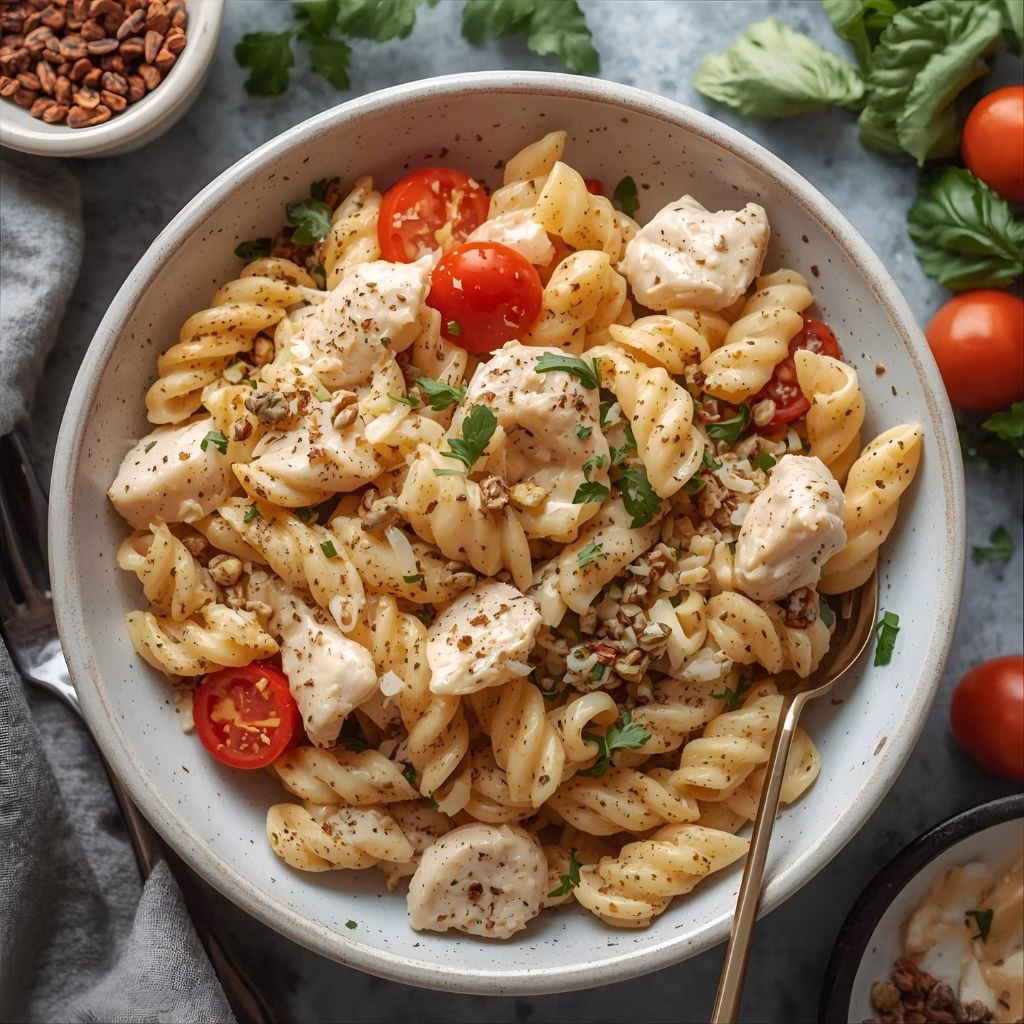 Chicken Caesar Pasta Salad Recipe