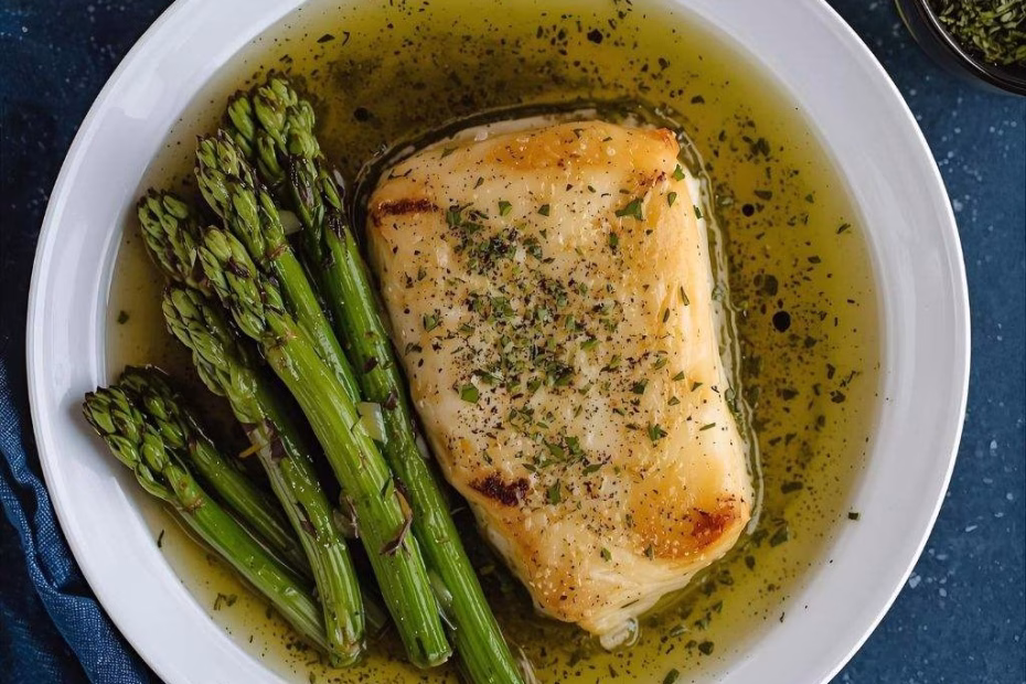 Golden Seared Cod with Herb Butter Sauce Recipe