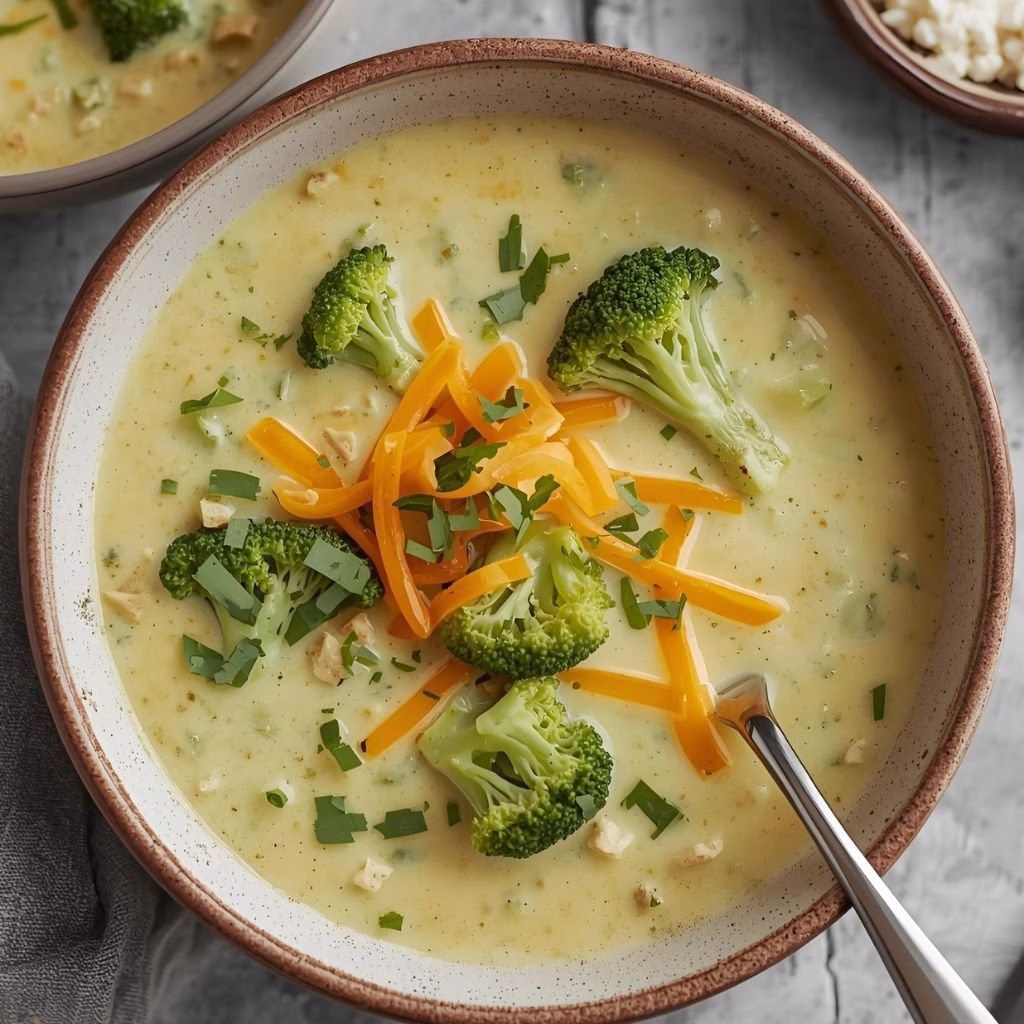 Creamy Broccoli Cheese Soup Recipe
