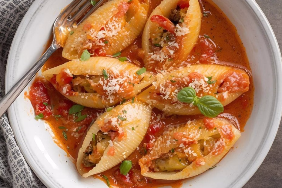 Vegetarian Stuffed Pasta Shells Recipe