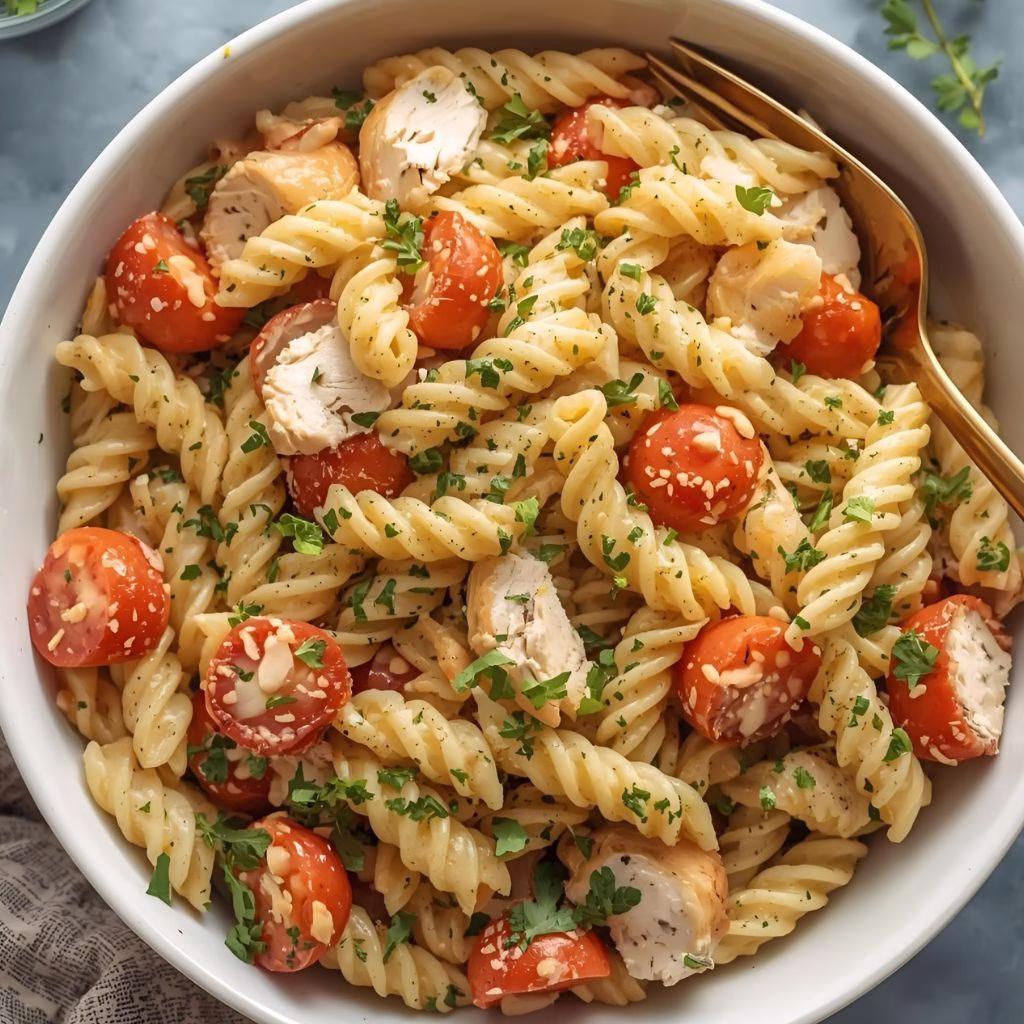 Chicken Caesar Pasta Salad Recipe