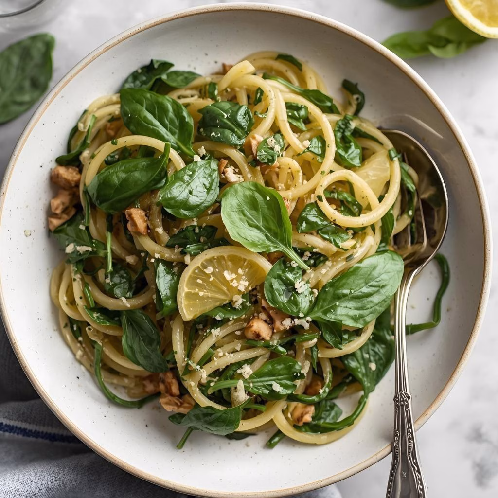 Lemon Spinach Pasta Recipe