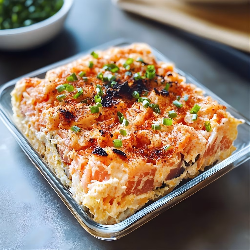 Spicy Tuna and Creamy Crab Sushi Bake Recipe