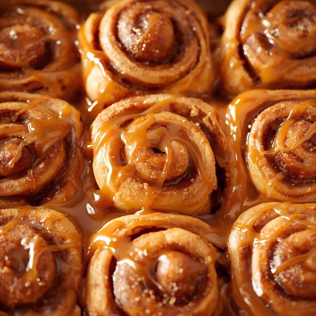 Caramel Apple Cinnamon Rolls Recipe