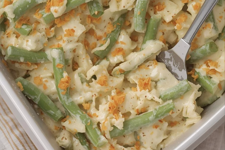Green Bean Casserole with Cream Cheese Recipe