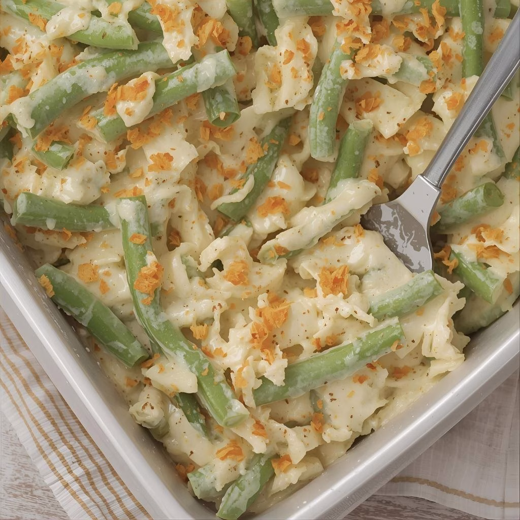 Green Bean Casserole with Cream Cheese Recipe