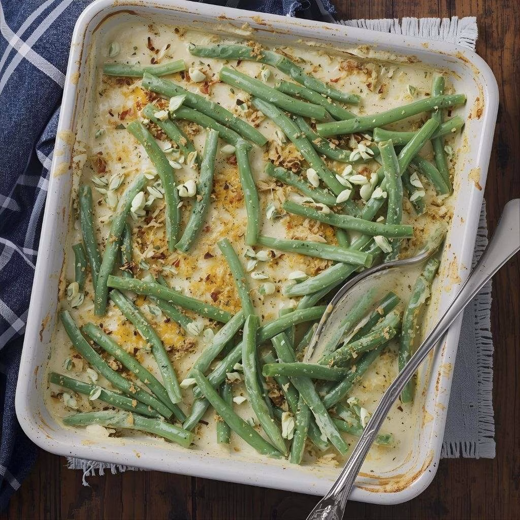 Green Bean Casserole with Cream Cheese Recipe