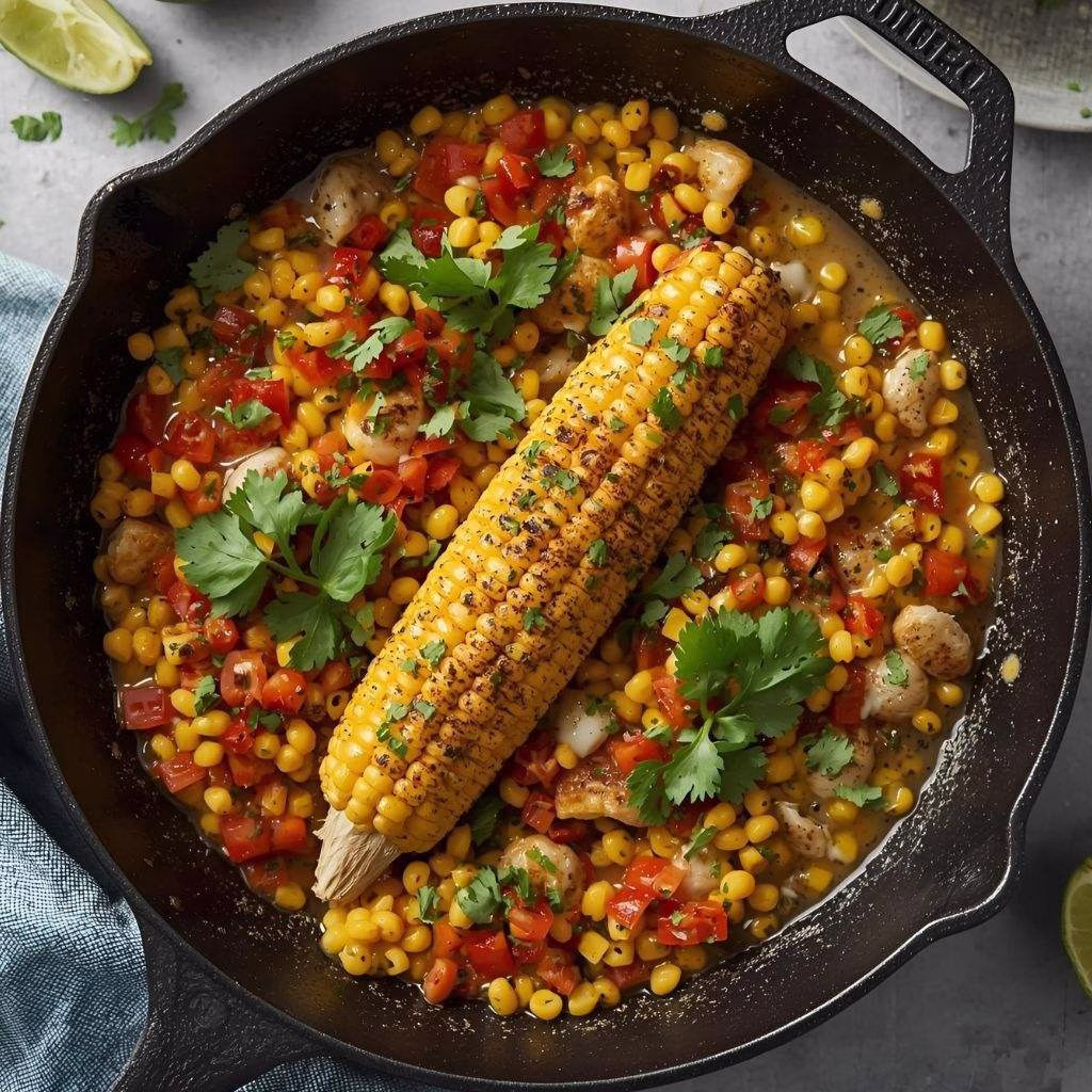 Skillet Mexican Street Corn Recipe