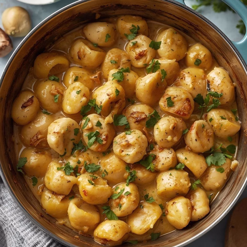 Garlic Chicken Gnocchi Skillet Recipe