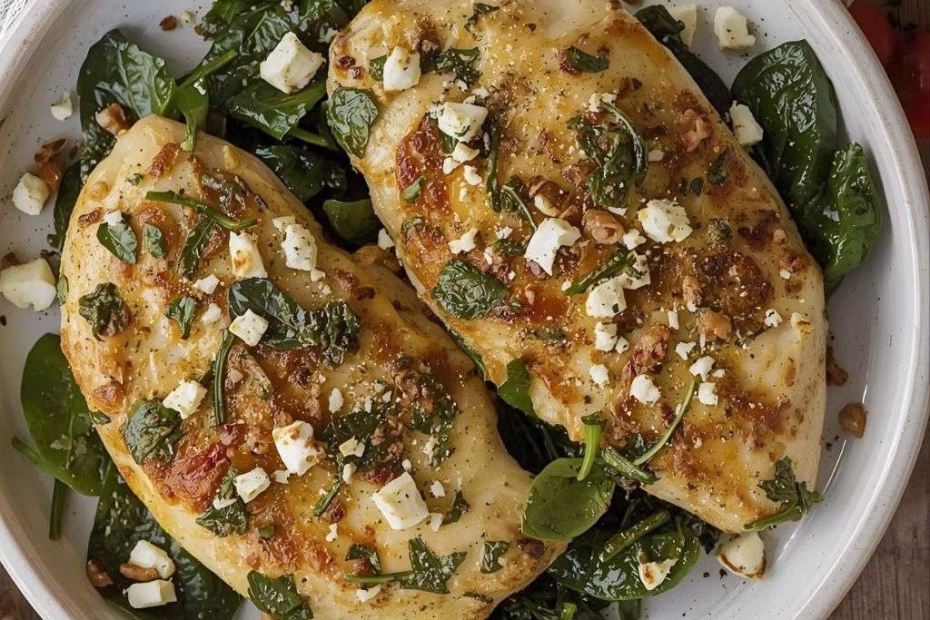 Spinach and Feta Baked Chicken Recipe