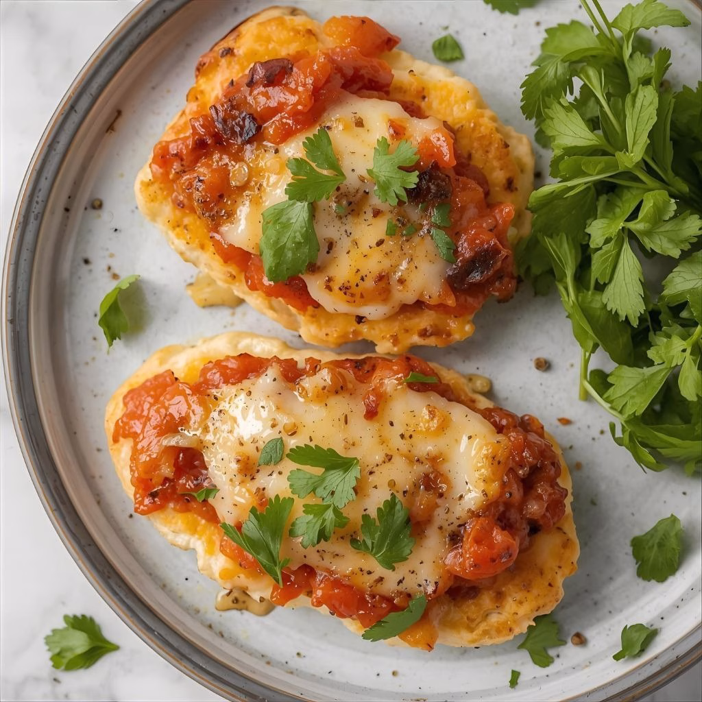 Cheesy Bruschetta Chicken Cutlets Recipe
