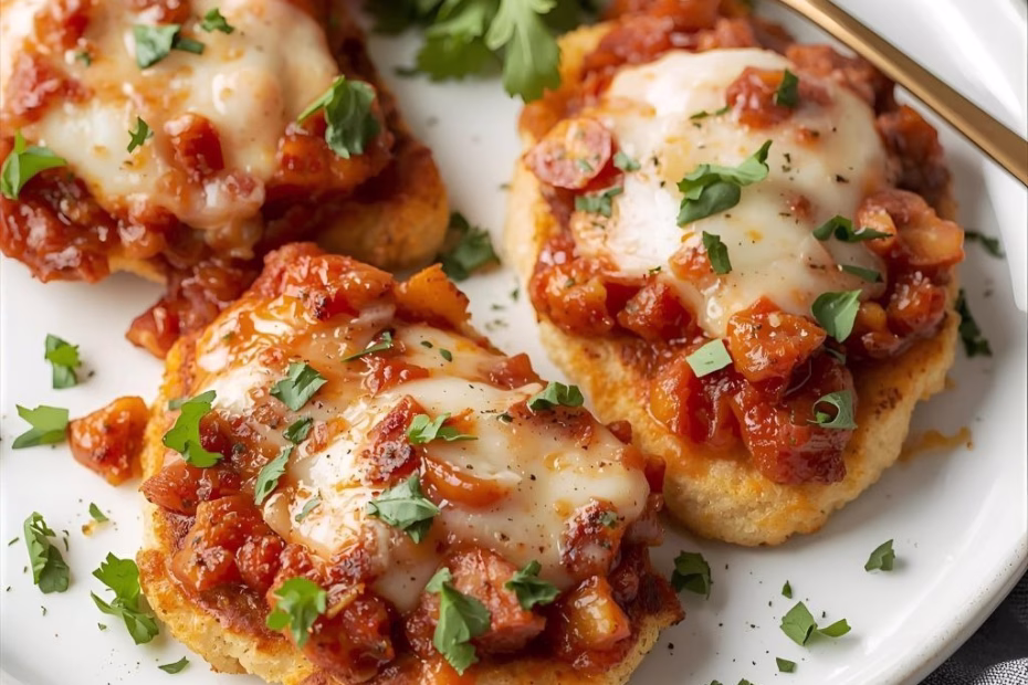 Cheesy Bruschetta Chicken Cutlets Recipe
