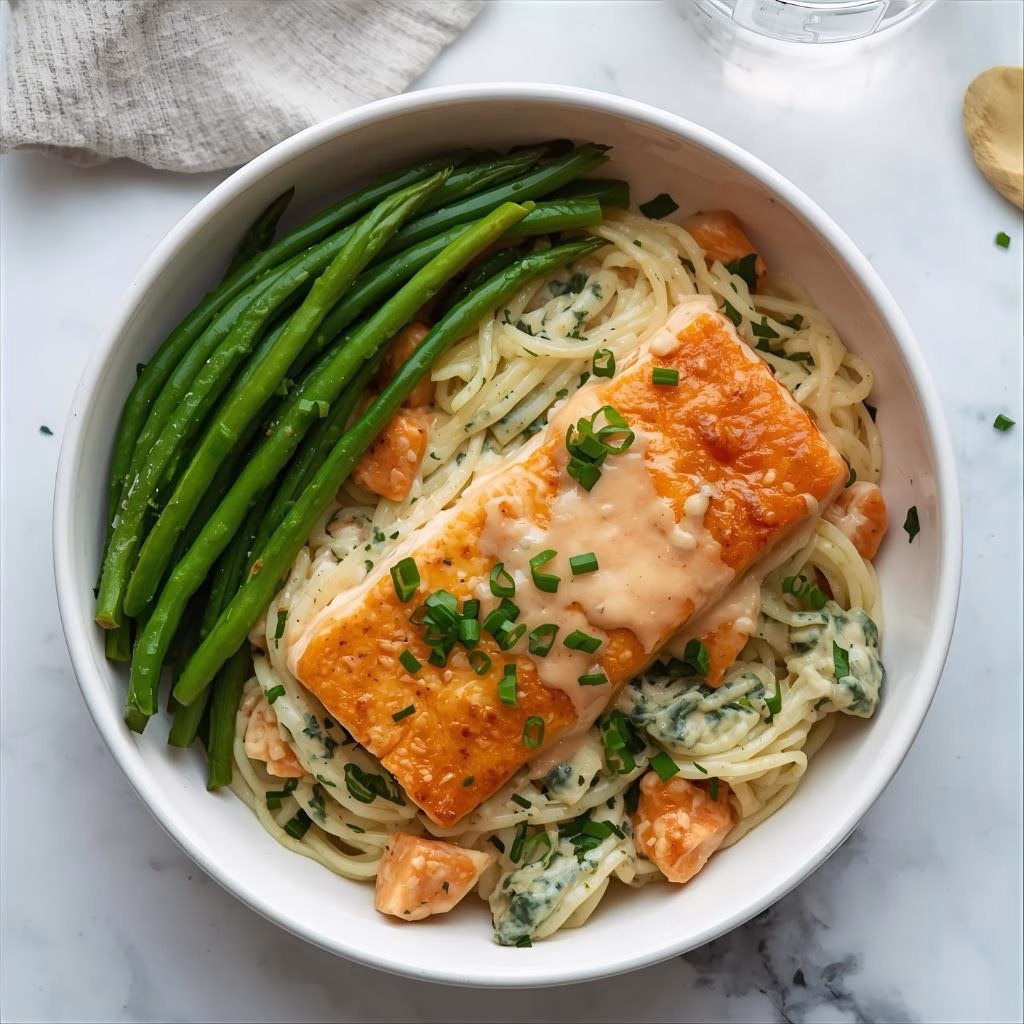 Easy Creamy Salmon Florentine Recipe