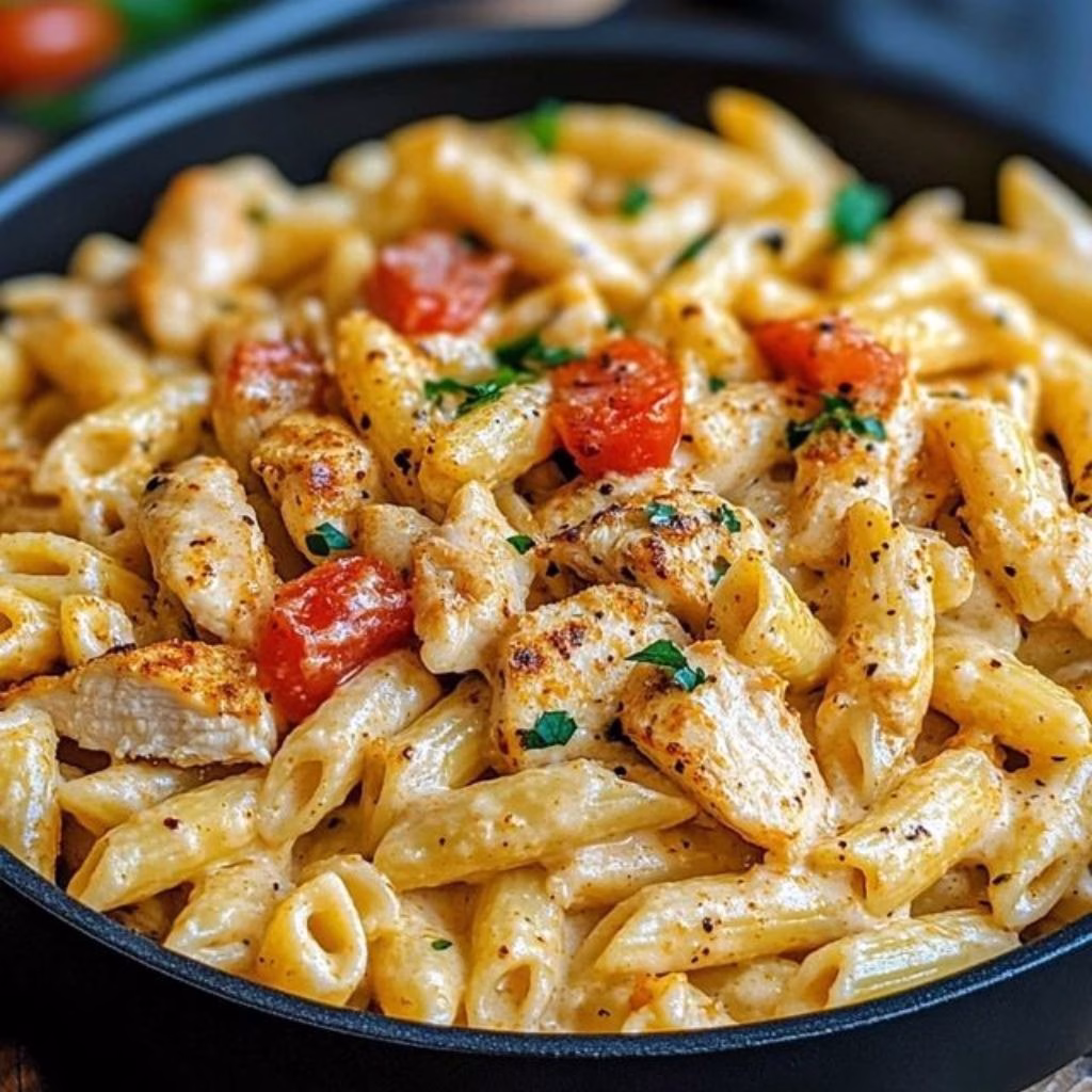 One Pot Creamy Cajun Chicken Pasta Recipe