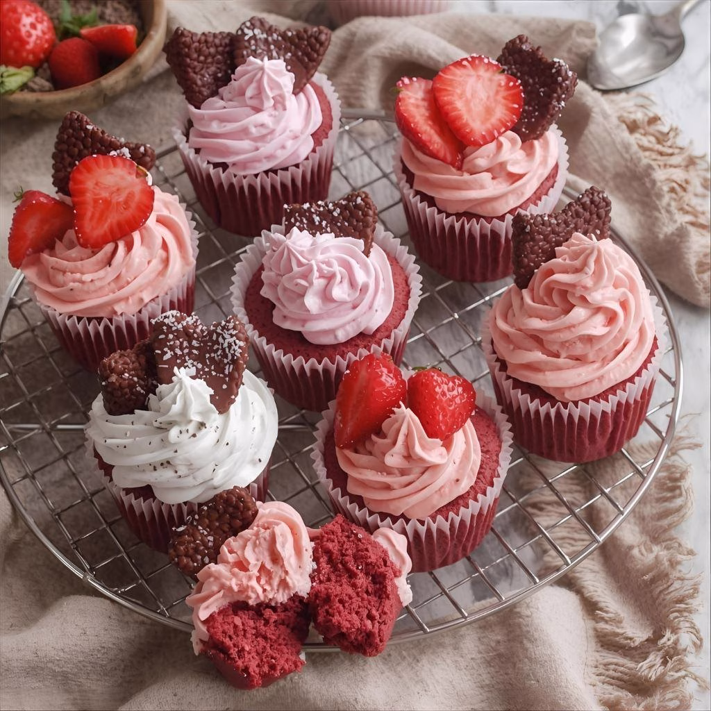 Mini Red Velvet Cheesecakes Recipe