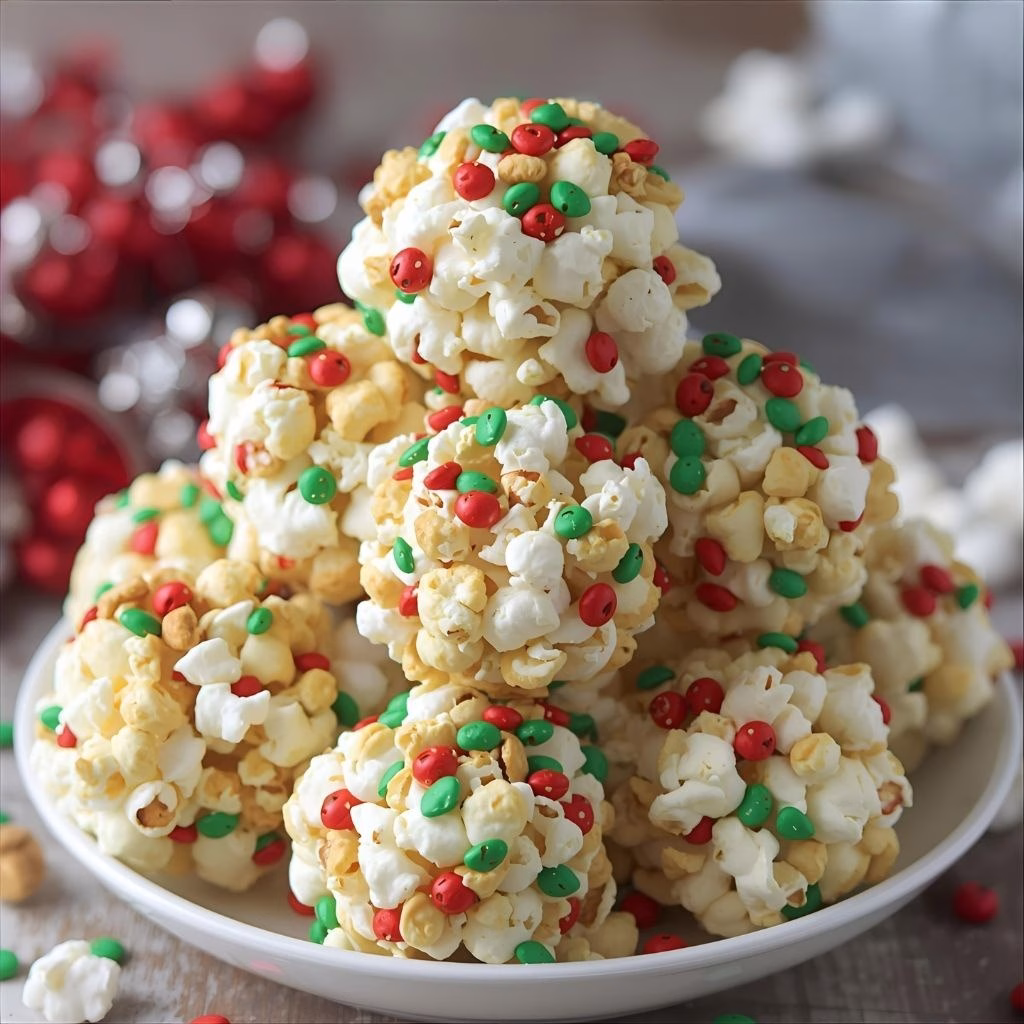 Christmas Popcorn Balls Recipe