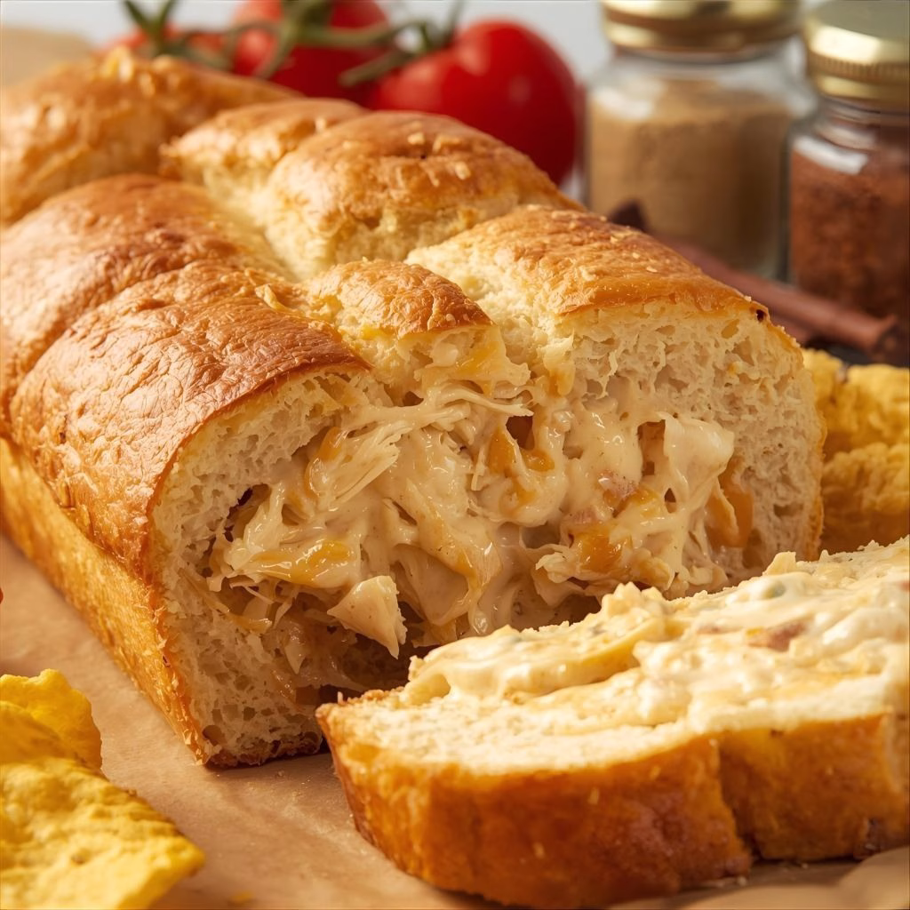 Buffalo Chicken Garbage Bread Recipe