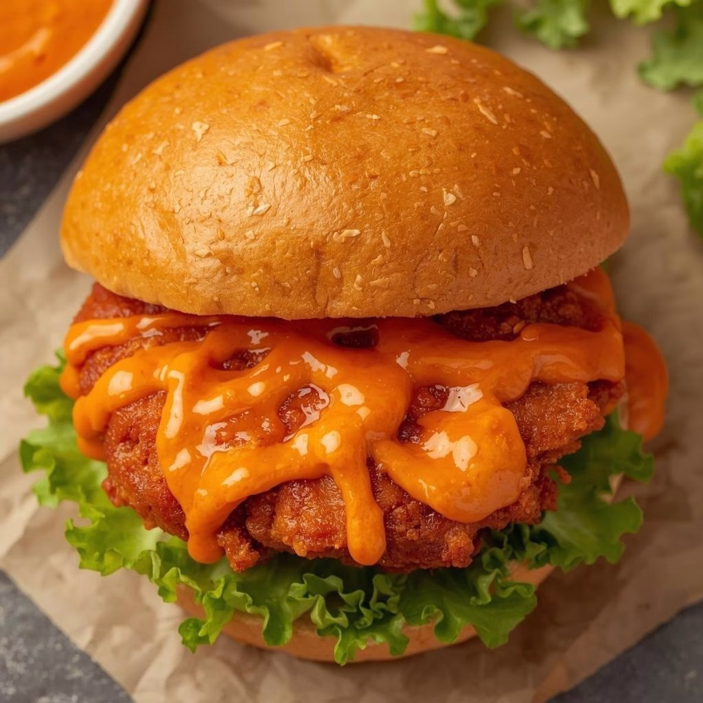 Extra Crispy Fried Buffalo Chicken Sandwich Recipe