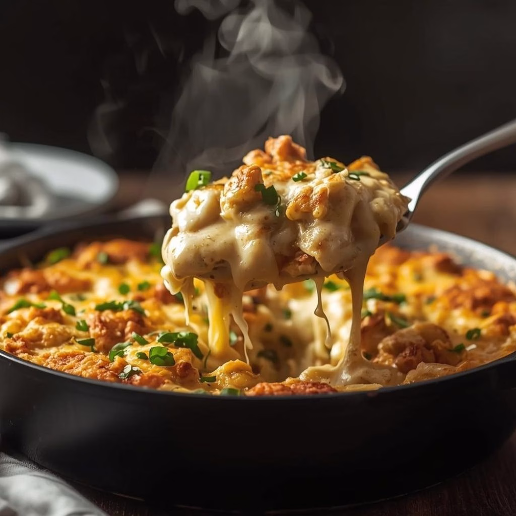 Chicken Alfredo Casserole Recipe