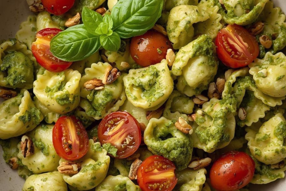 Pesto Tortellini Pasta Salad Recipe