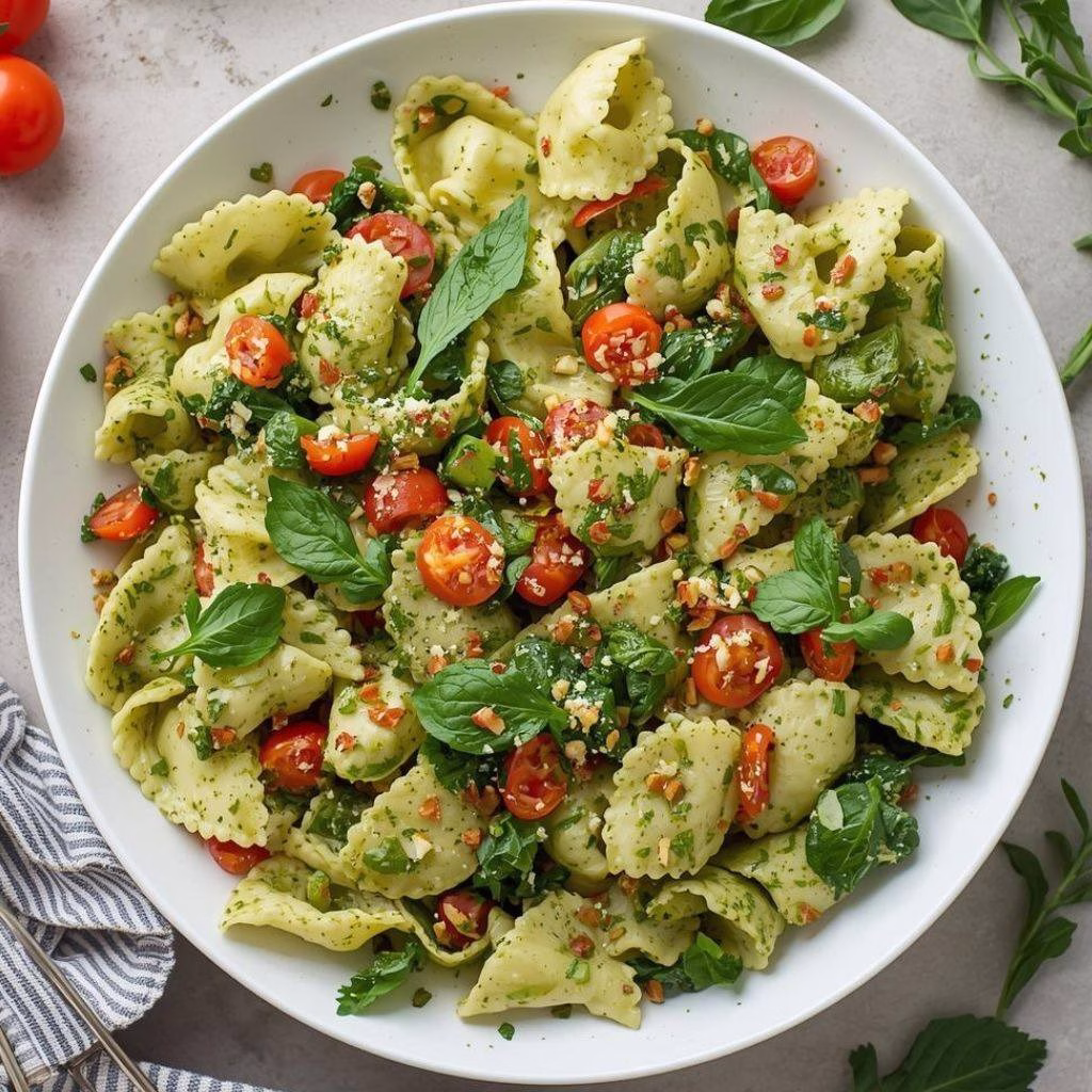 Pesto Tortellini Pasta Salad Recipe