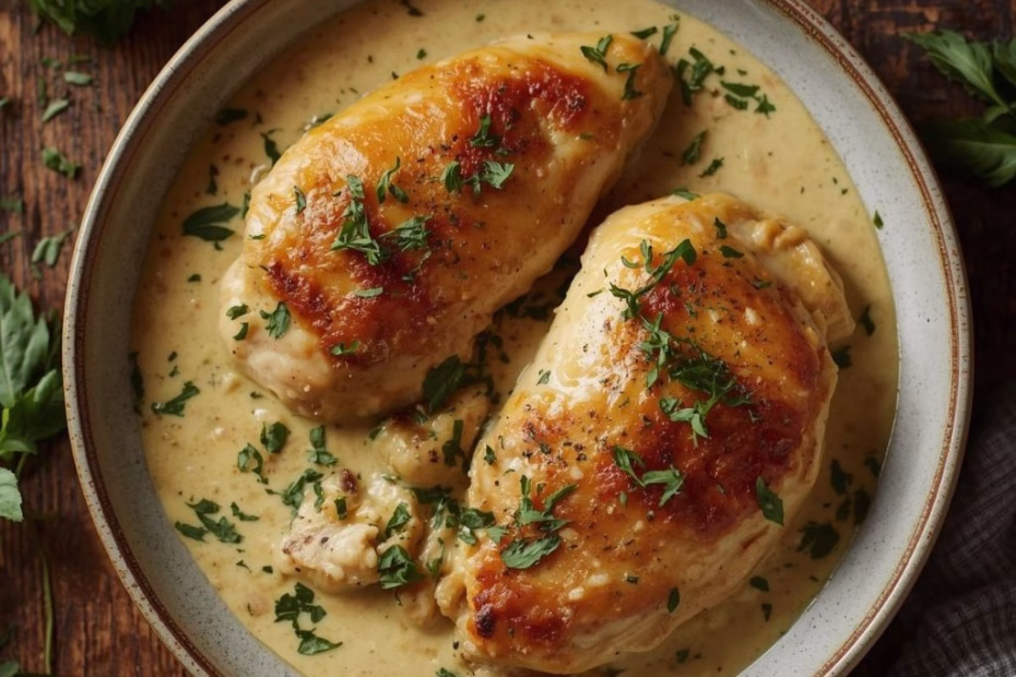 Creamy Baked Tuscan Chicken Recipe