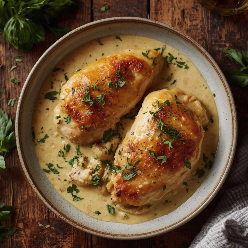 Creamy Baked Tuscan Chicken Recipe