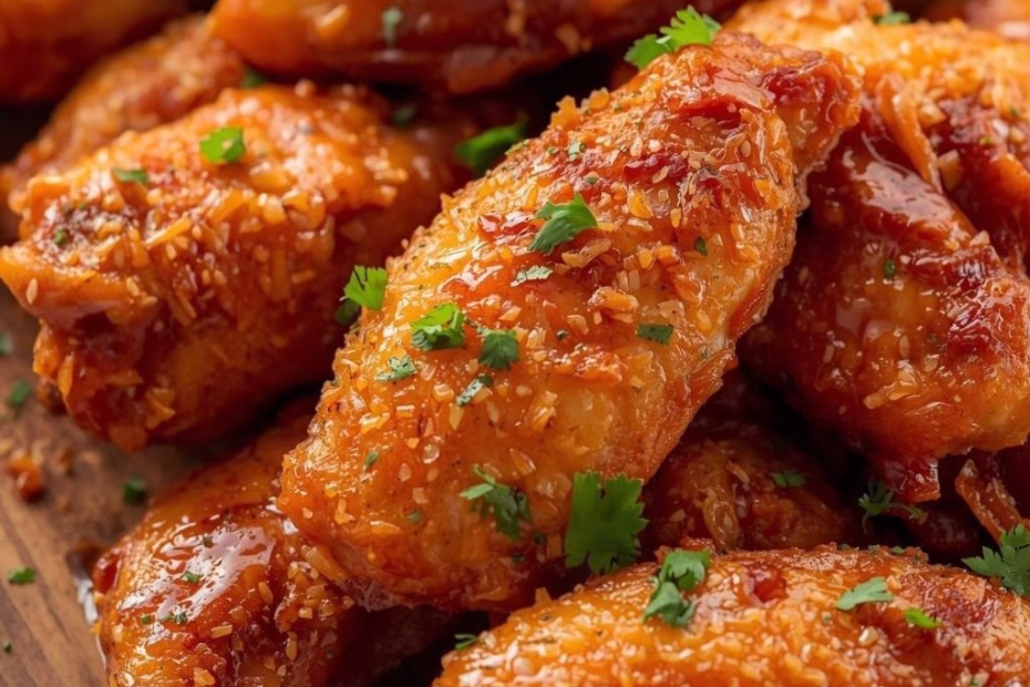 Easy Garlic Parmesan Buffalo Chicken Wings Recipe