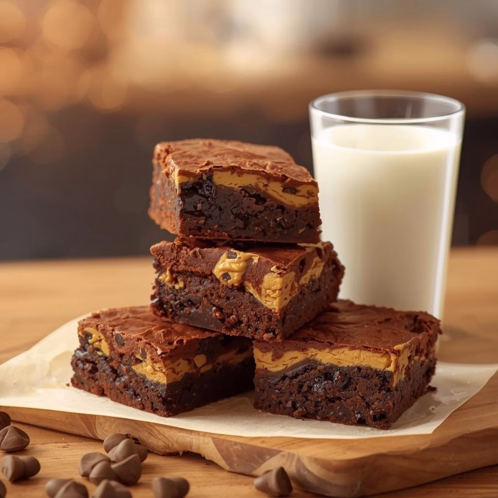 Peanut Butter Brownies Recipe
