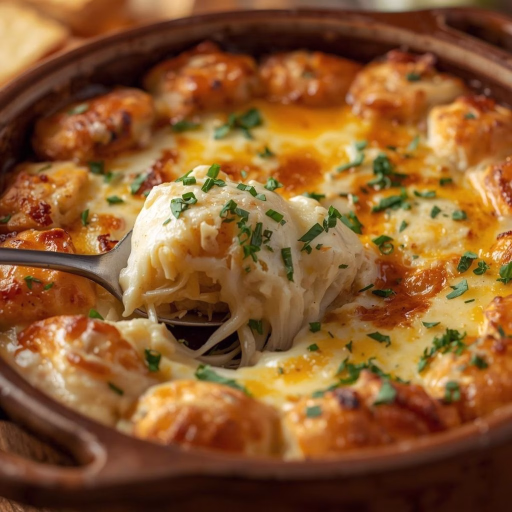 Baked Garlic Bread Dip Recipe